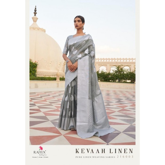 Rajtex Kevaah Linen Weaving Silk Sarees